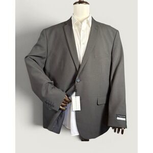 NWT Alain Dupetit Blazer Mens 54R Charcoal Super 120 Suittech 2 Button Jacket